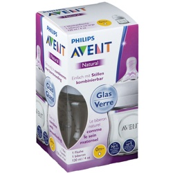 Philips Avent Biberon en verre natural 120 ml características