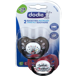dodie® Duo sucettes +18 mois Motiv 'Rock' en oferta