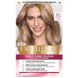 L'Oréal Paris Excellence Crème Permanent Hair Dye (Various Shades) - 8.1 Natural Ash Blonde en oferta