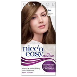 Clairol Nice'n Easy Semi-Permanent Hair Dye with No Ammonia (Various Shades) - 76 Light Golden Brown en oferta