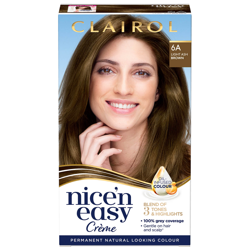Clairol Nice' n Easy Crème Natural Looking Oil Infused Permanent Hair Dye 177ml (Various Shades) - 6A Light Ash Brown en oferta