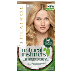 Clairol Natural Instincts Semi-Permanent No Ammonia Vegan Hair Dye 177ml (Various Shades) - 9 Almond/Light Blonde características