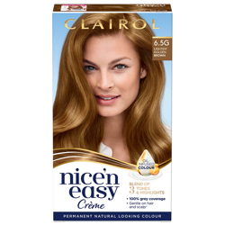 Clairol Nice' n Easy Crème Natural Looking Oil Infused Permanent Hair Dye 177ml (Various Shades) - 6.5G Lightest Golden Brown precio