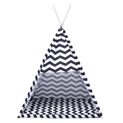 Tipi noir et blanc pour petits chiens
