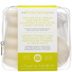 Kit voyage Deluxe duo d'éponges 100 % Pur Konjac The Konjac Sponge Company características