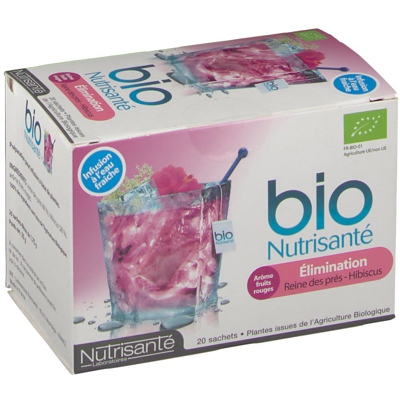 Nutrisanté Bio Infusion Elimination Arôme fruits rouges