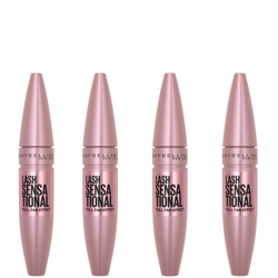 Maybelline Lash Sensational Volumising and Thickening Eyelash Lengthening Mascara - 01 Very Black (Pack of 4) en oferta