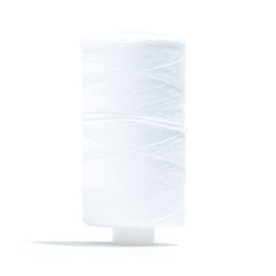 Bobine de fil à batir 100 % coton Blanc
