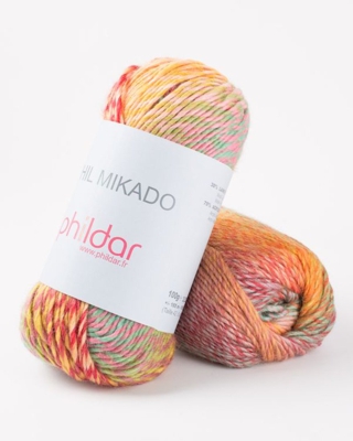 Fil à tricoter Mikado multicolore
