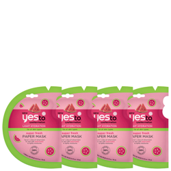 yes to Watermelon Super Fresh Paper Mask - 4 Pack Bundle precio