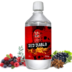 E liquide Red Diablo - 1 l - 50/50 PG/VG - 1 000 ML - Fruits rouges raisin eucalyptys anis características