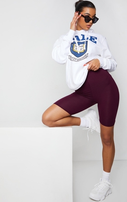 Short cycliste basique bordeaux, Maroon