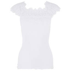 OSCALITO top manches courtes dentelle en coton Chantilly en oferta