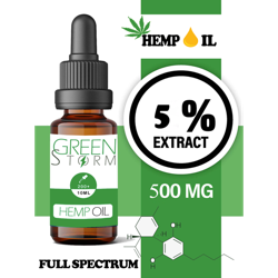 Huile de chanvre spectre complet  5% 500mg 10ml  Hemp Oil Full spectrum precio
