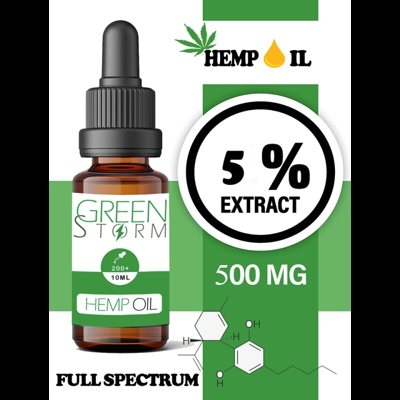 Huile de chanvre spectre complet  5% 500mg 10ml  Hemp Oil Full spectrum