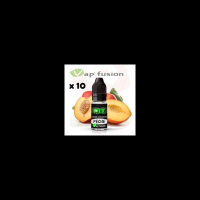 Lot de 10 Pêche- arôme concentré- 10ml- Diy- Vapfusion