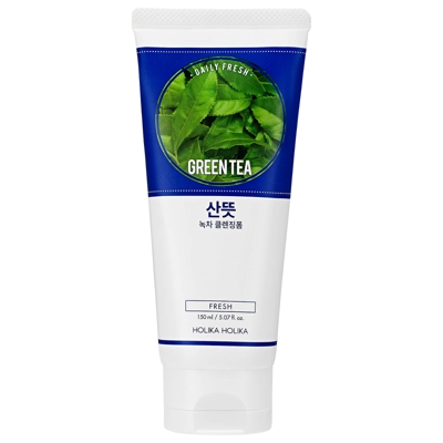 Mousse Nettoyante Quotidienne Fraîche au Thé Vert Daily Fresh Holika Holika 150 ml