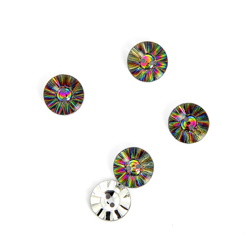 Boutons crystal multicolore 13 mm características