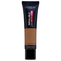 L'Oréal Paris Infallible 24hr Matte Cover Foundation 35ml (Various Shades) - 340 Copper en oferta