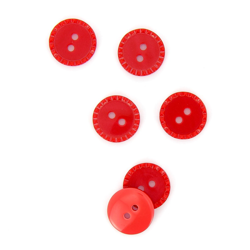 Boutons à bords pointillés rouge 15 mm precio