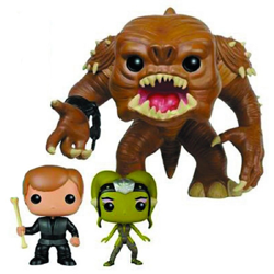 3-PACK RANCOR AVEC LUKE SKYWALKER ET SLAVE OOLA / STAR WARS / FIGURINE FUNKO POP/ UNDERGROUND TOYS EXCLUSIVE precio