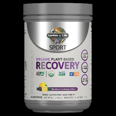 Poudre de Récupération Sport Organic Plant-Based - Limonade aux Mûres - 446g
