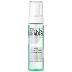 Isle of Paradise Glow Clear Self-Tanning Mousse - Medium 200ml características