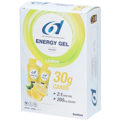 6D Sports Nutrition Energy Gel Citron
