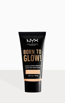 NYX PMU - Fond de teint Born To Glow - Natural 30 ml, Naturel