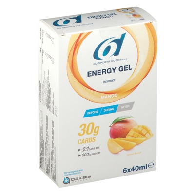 6D Sports Nutrition Energy Gel Mangue