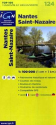 IGN 1 : 100 000 Nantes Saint-Nazaire: Top 100 Tourisme et Découverte. Patrimoine historique et naturel / Courbes de niveau / Routes et chemins / Itinéaires de randonnée / Compatible GPS (Ign Top 100s) en oferta