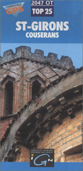 Carte de randonnée : St-Girons (Série Top 25) en oferta