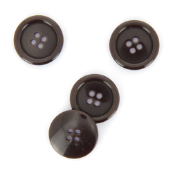 Boutons ronds 4 trous marron 23 mm en oferta