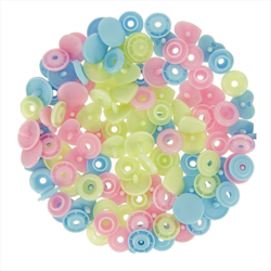 Boutons-pression coeurs et ronds Color Snaps en oferta