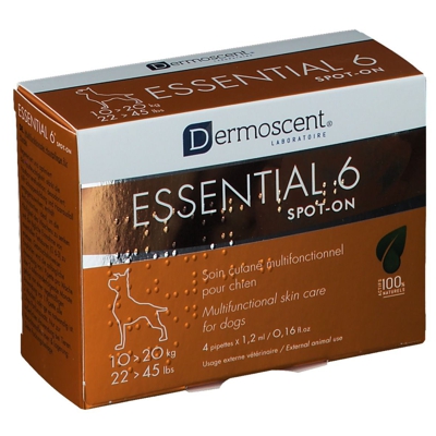 Dermoscent® Essential 6® spot-on Chien 10-20 kg 1,2 ml