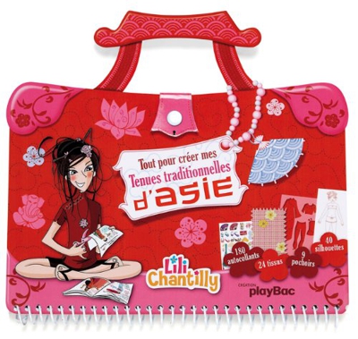 Cahier sac Lili Chantilly - Tout pour dessiner mes tenues traditionnelles d'Asie