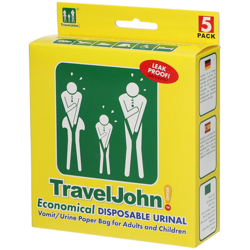 TravelJohn! Sacs de Vomissement características