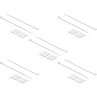 18833 support d''attache-câble Blanc Nylon 10 pièce(s), Serre-câble