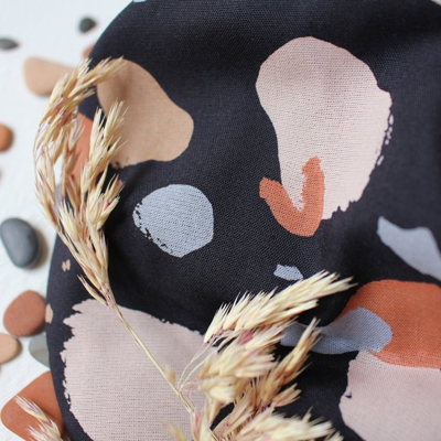 Tissu viscose Granito Night