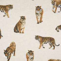 Tissu coton écru épais tigres precio