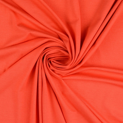 Jersey viscose uni lrd corail