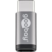 56635 changeur de genre de câble USB-C USB 2.0 Micro-Buchse (Typ B) Noir, Adaptateur