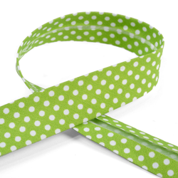 Biais à pois vert anis 20 mm precio