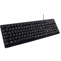 K-118 clavier USB QWERTZ Allemand Noir