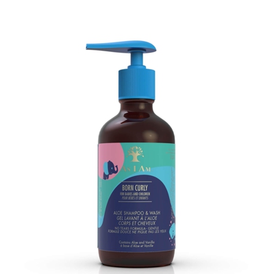 As I Am Born Curly Aloe Shampoo and Wash 240ml