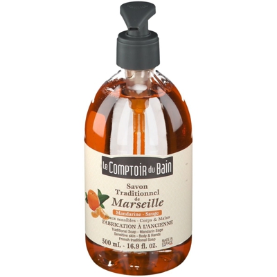 Le Comptoir du Bain Savon Traditionnel de Marseille Mandarine - Sauge