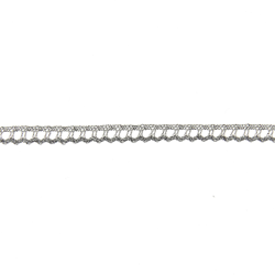 Dentelle métallisée argent vieilli 7mm en oferta