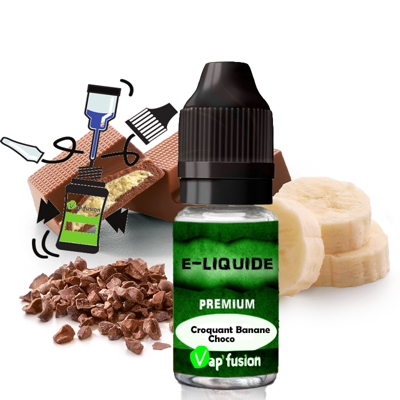E liquide croquant banane-choco-10ml- Vapfusion