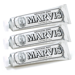 Lot de dentifrices Marvis 3 x 85 ml – Whitening Mint (menthe blanchissante) características