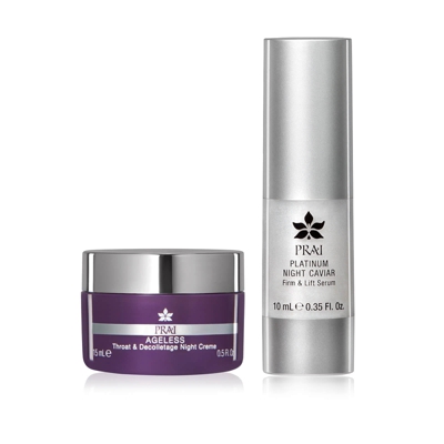 PRAI Nightime Booster Set for Face and Neck